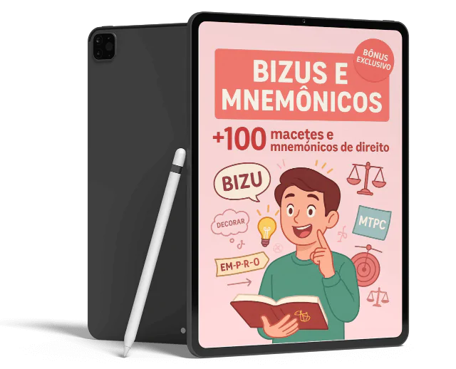 Mockup do Bônus Bizus e Mnemônicos
